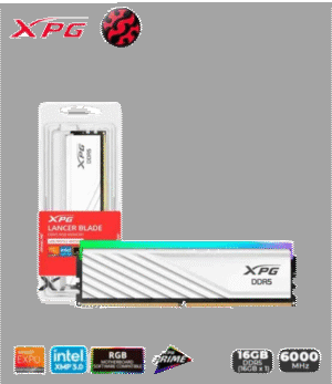 MEMORIA RAM XPG LANCER 16GB 6000MHZ CL30 RGB WHITE