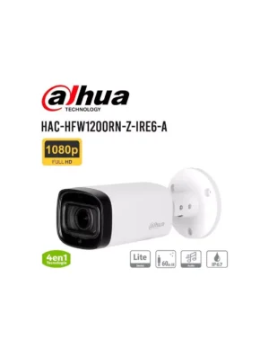 CAMARA DE SEGURIDAD DAHUA TUBO ( HAC-HFW1200RN-Z-IRE6-A ) 1080P 2MP IP67