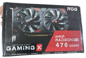 TARJETA DE VIDEO, ROG GAMING RX 470 8GB GDDR5 256 BITS NEGRA