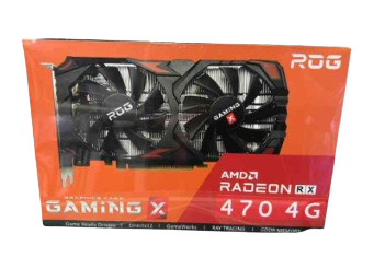 8019 TARJETA DE VIDEO ROG GAMING RX 470 4GB GDDR5 256 BITS NEGRA
