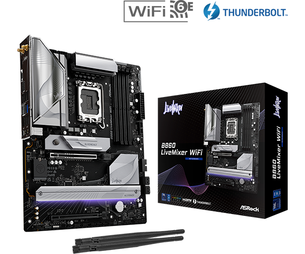 MB ASROCK LIVEMIXER WIFI B860 LGA 1851 DDR5