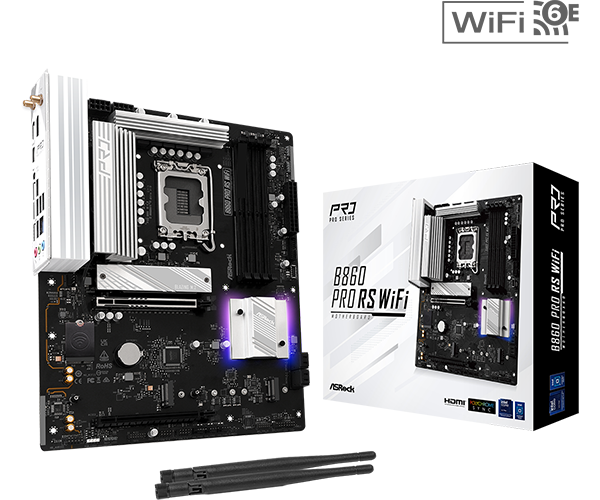 MB ASROCK B860 PRO RS WIFI INTEL LGA 1851