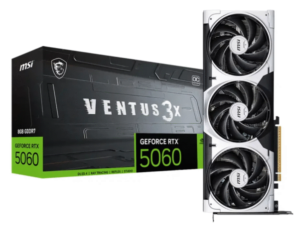 TARJETA DE VIDEO MSI VENTUS 3X RTX 5060 8GB GDDR6 OC BLACK