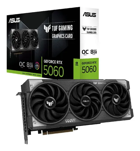 TARJETA DE VIDEO ASUS TUF GAMING RTX 5060 8GB GDDR7 OC